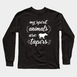 Tapir Horoskop Spirit animal Sternzeichen Fan Long Sleeve T-Shirt